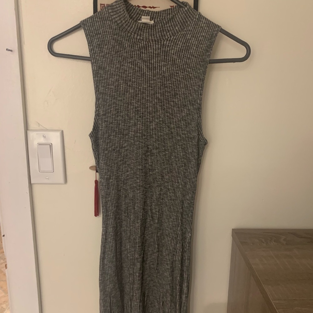 Gray mini dress